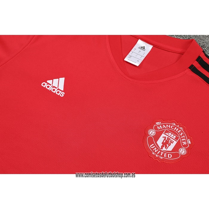 Chandal del Manchester United 22-23 Manga Corta Rojo - Pantalon Corto